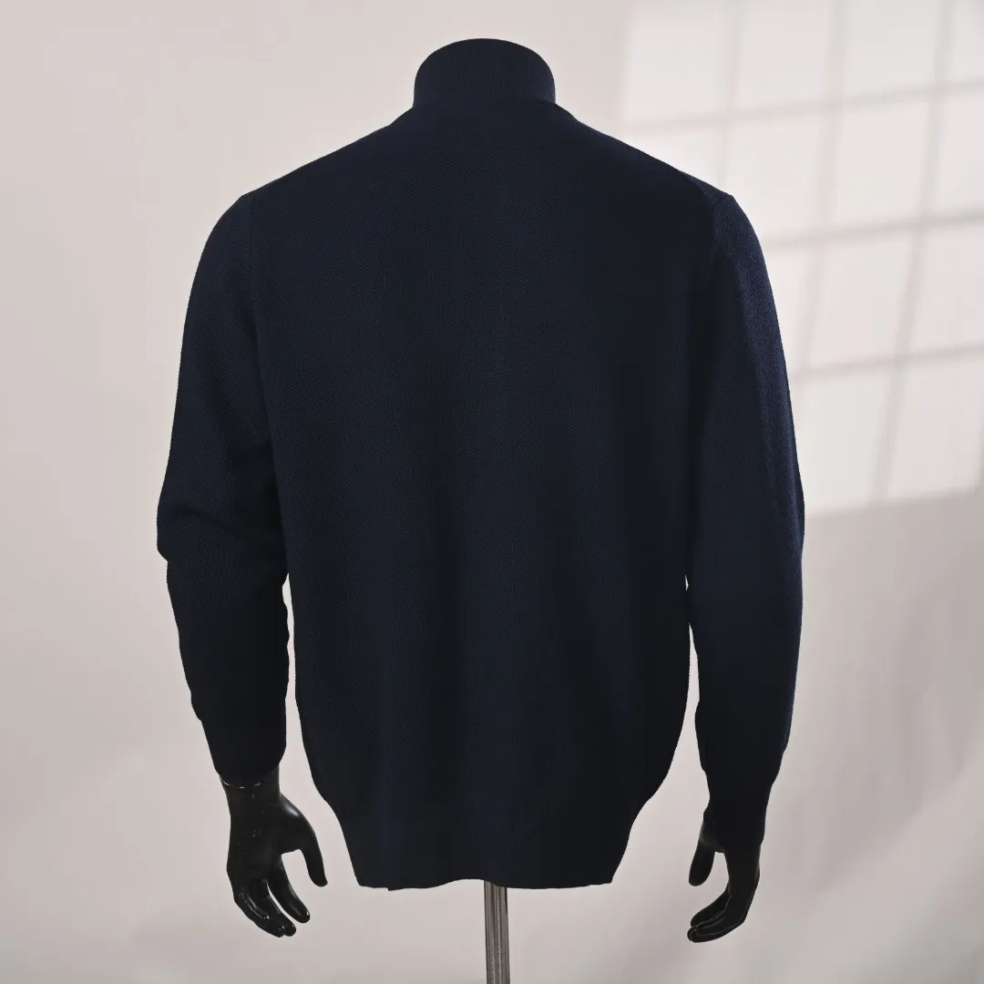 LORO PIANA LP iron brand zipper knitted sweater jacket actual photos